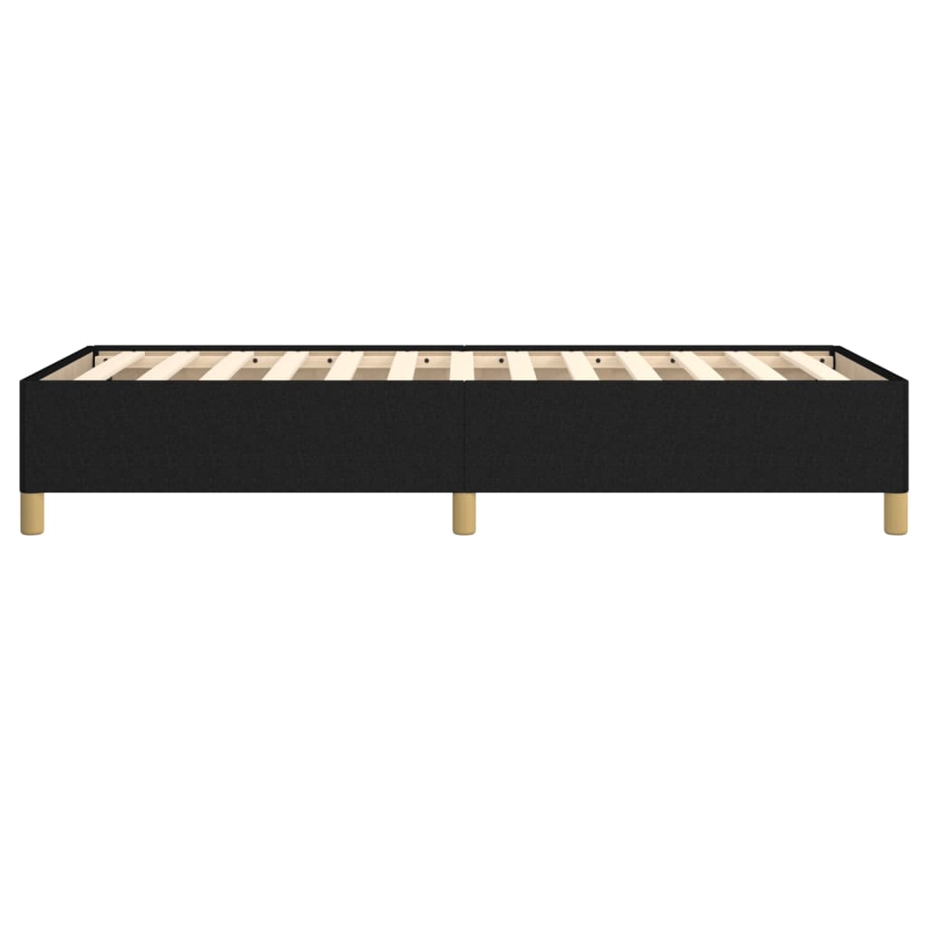Cadre de lit sans matelas noir 90x190 cm tissu - XIOS