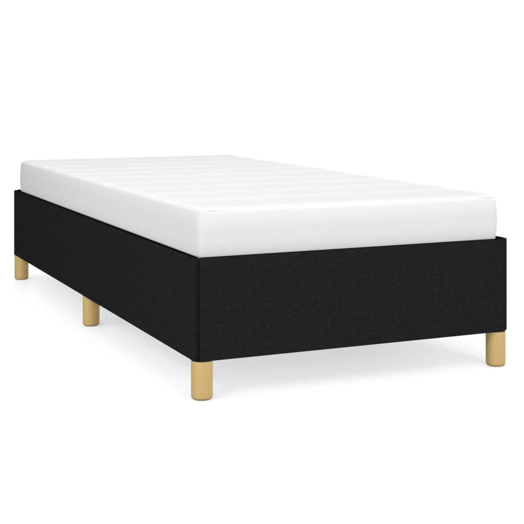 Cadre de lit sans matelas noir 90x200 cm tissu - XIOS