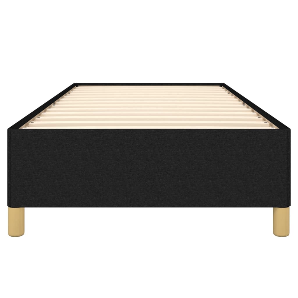 Cadre de lit sans matelas noir 90x200 cm tissu - XIOS