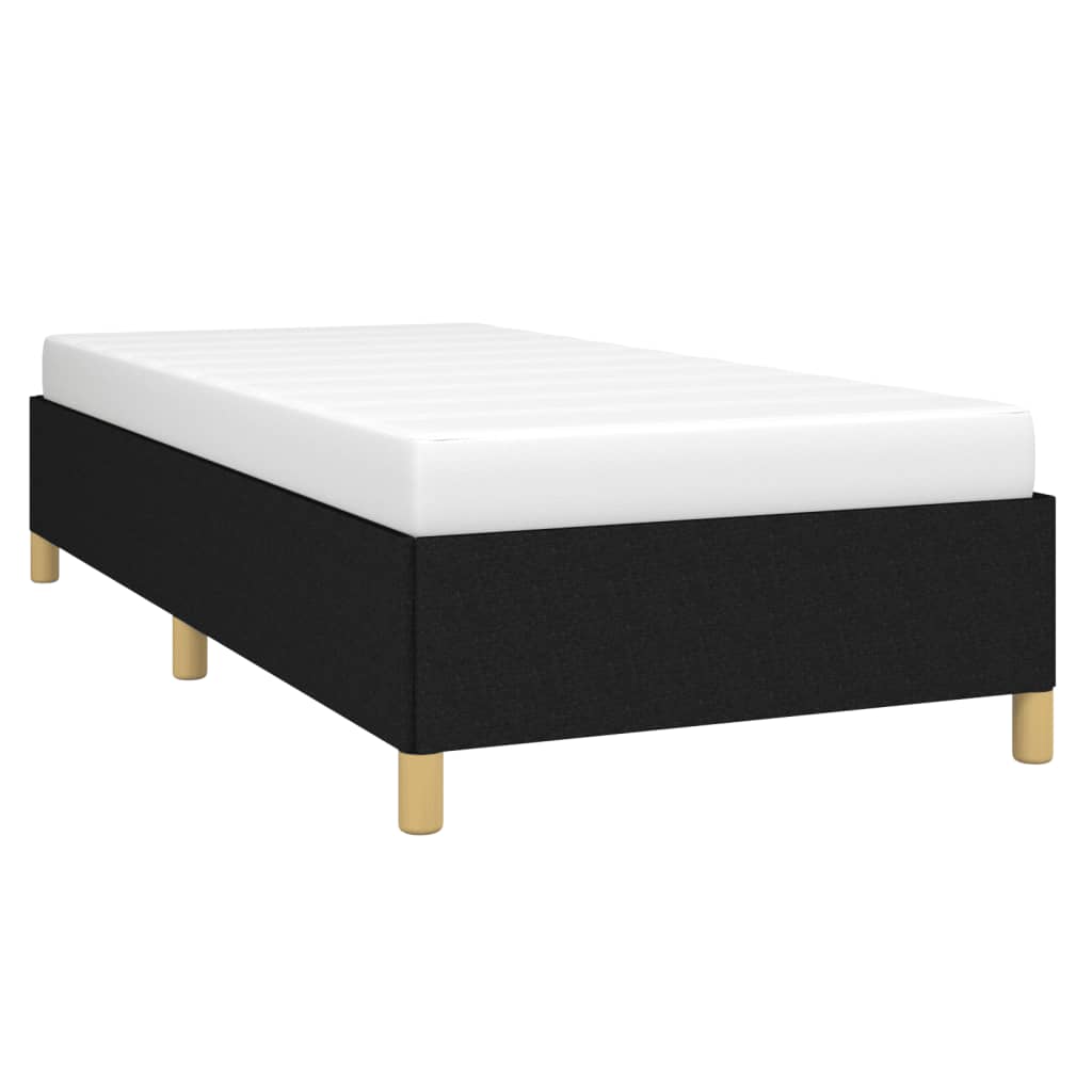Cadre de lit sans matelas noir 100x200 cm tissu - XIOS