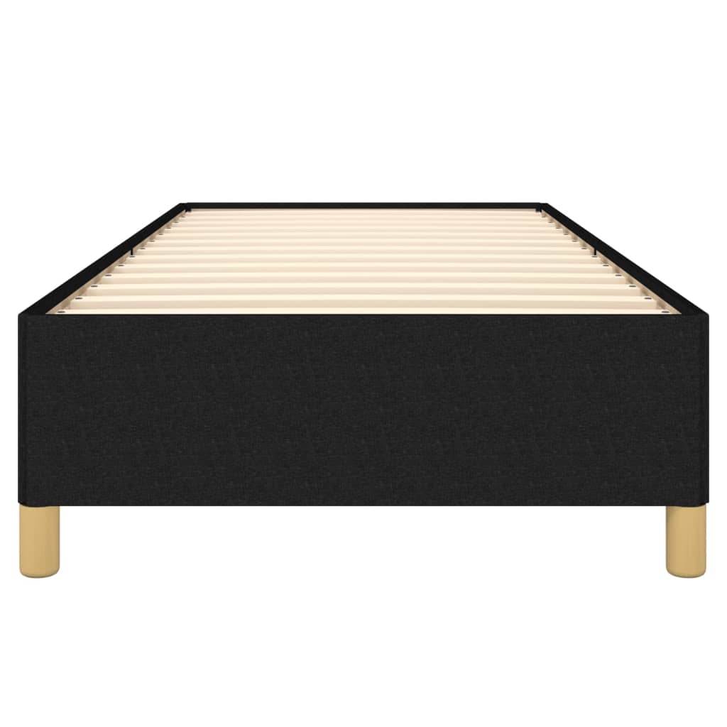Cadre de lit sans matelas noir 100x200 cm tissu - XIOS
