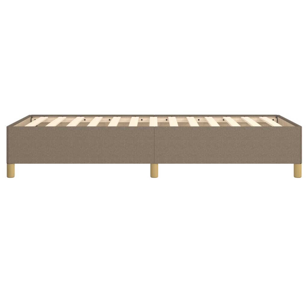 Cadre de lit sans matelas taupe 100x200 cm tissu - XIOS