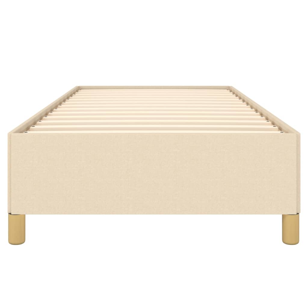 Cadre de lit sans matelas crème 100x200 cm tissu - XIOS