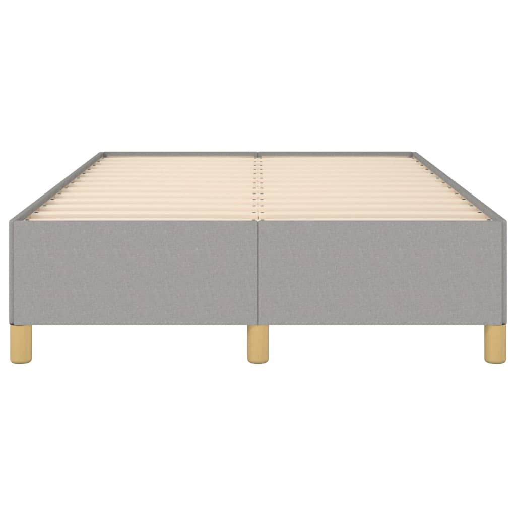 Cadre de lit sans matelas gris clair 120x200 cm tissu - XIOS