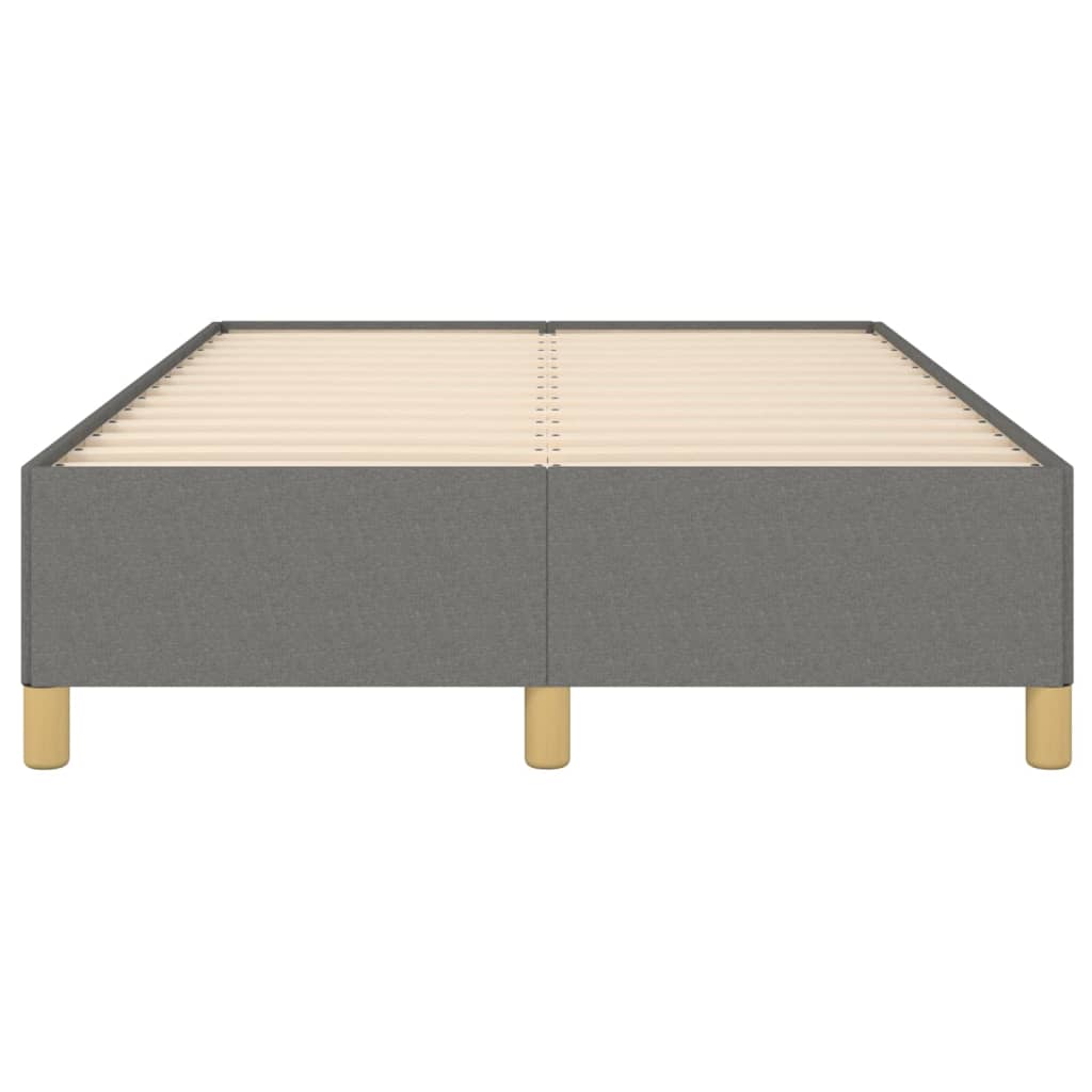 Cadre de lit sans matelas gris foncé 120x200 cm tissu - XIOS