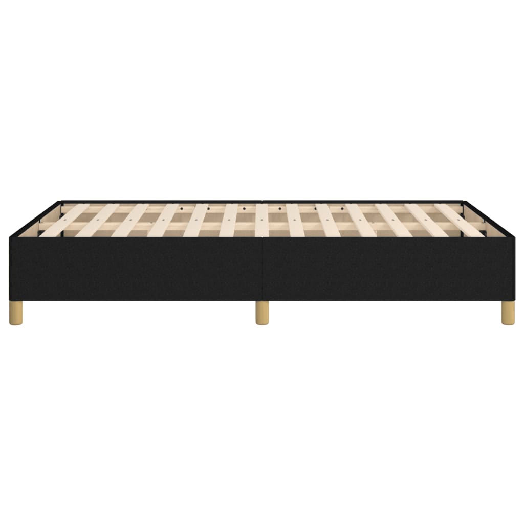 Cadre de lit sans matelas noir 120x200 cm tissu - XIOS