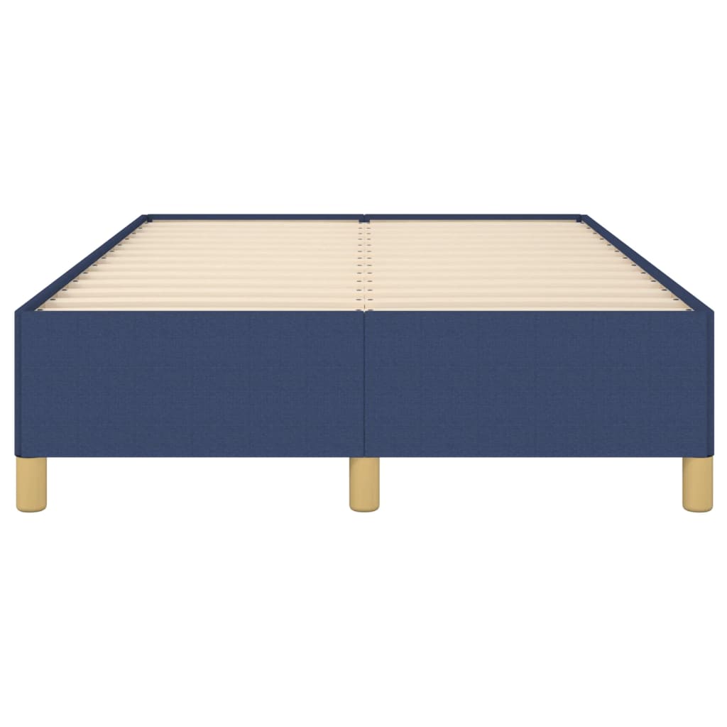 Cadre de lit sans matelas bleu 120x200 cm tissu - XIOS