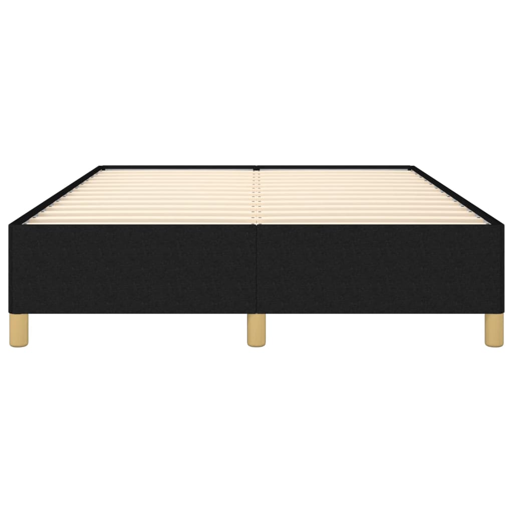 Cadre de lit sans matelas noir 140x190 cm tissu - XIOS