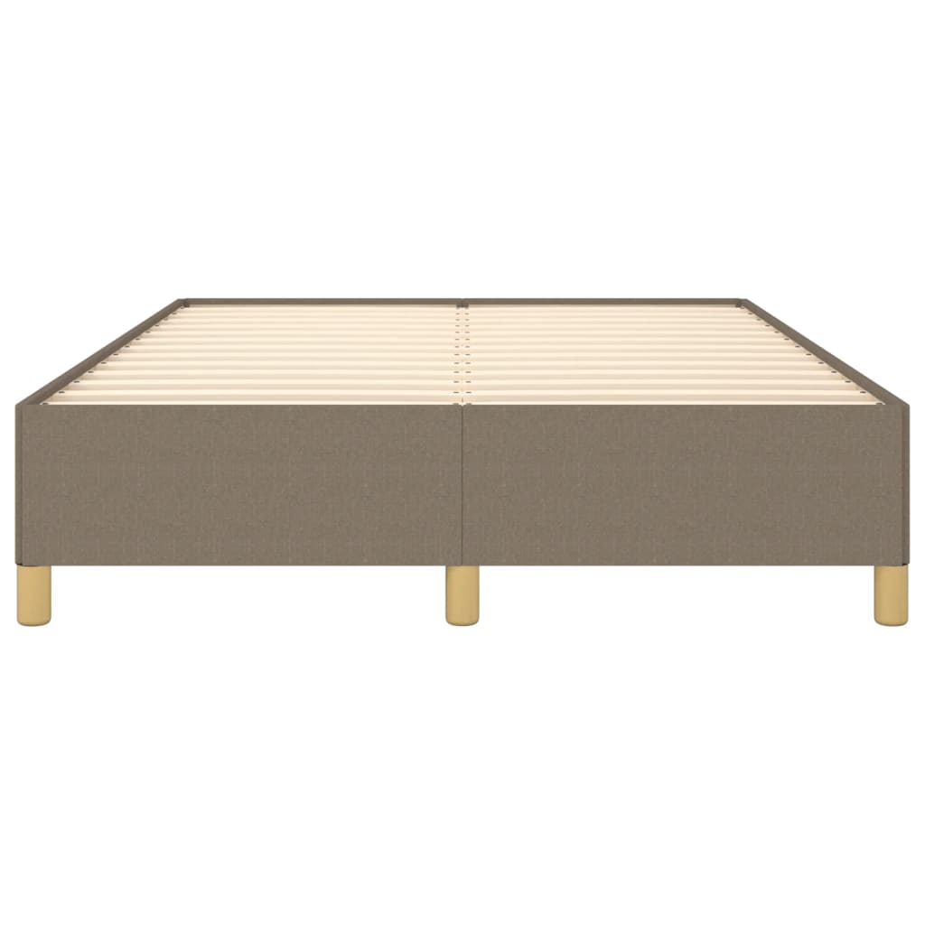 Cadre de lit sans matelas taupe 140x190 cm tissu - XIOS
