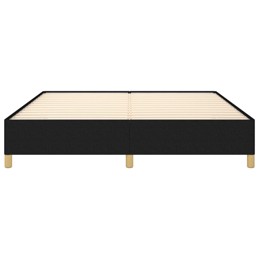 Cadre de lit sans matelas noir 160x200 cm tissu - XIOS