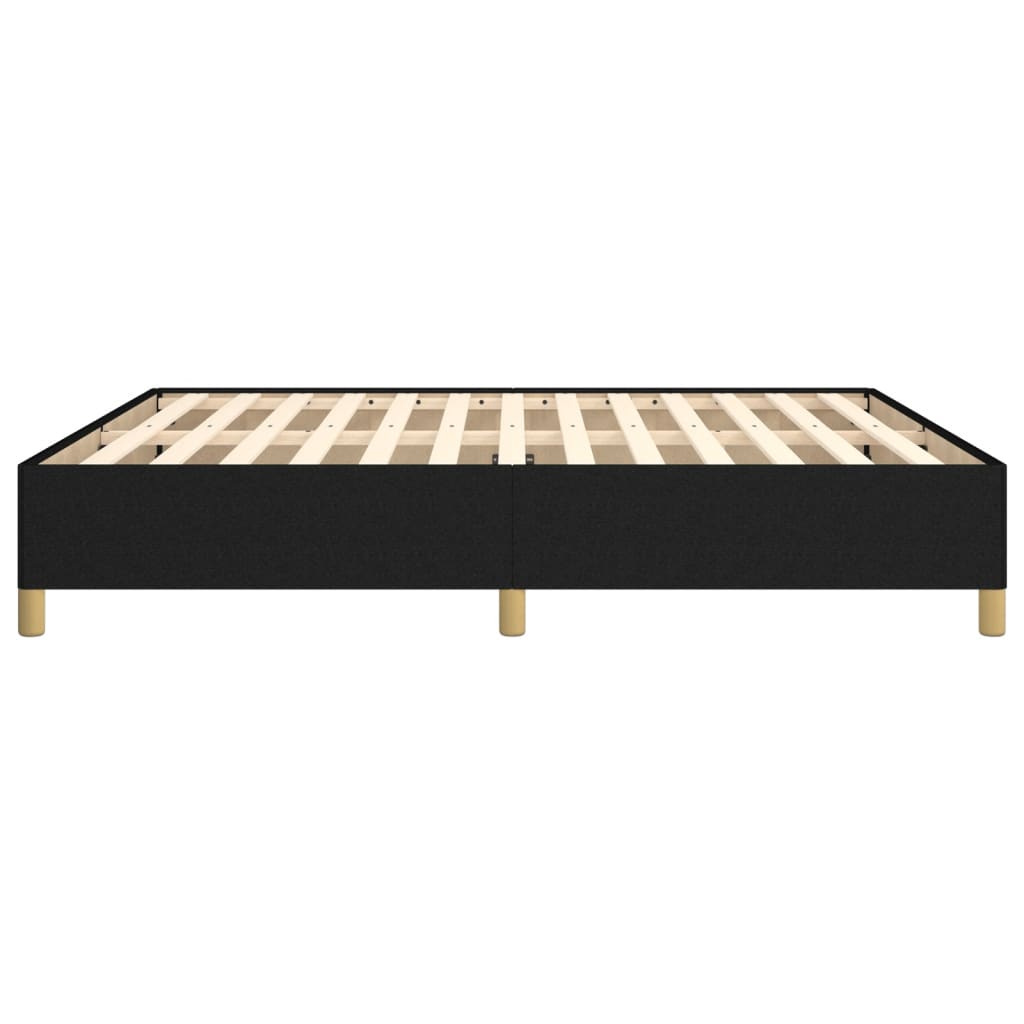 Cadre de lit sans matelas noir 160x200 cm tissu - XIOS