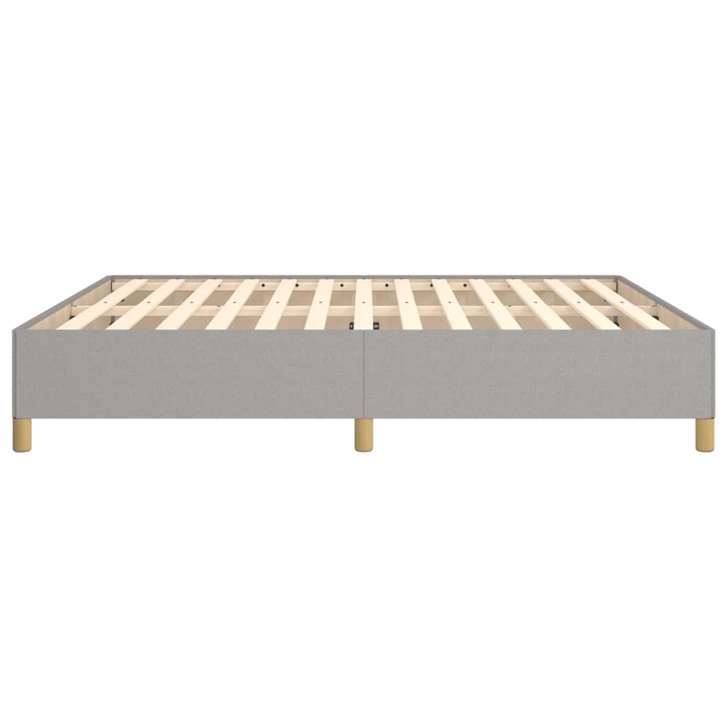 Cadre de lit sans matelas gris clair 180x200 cm tissu - XIOS