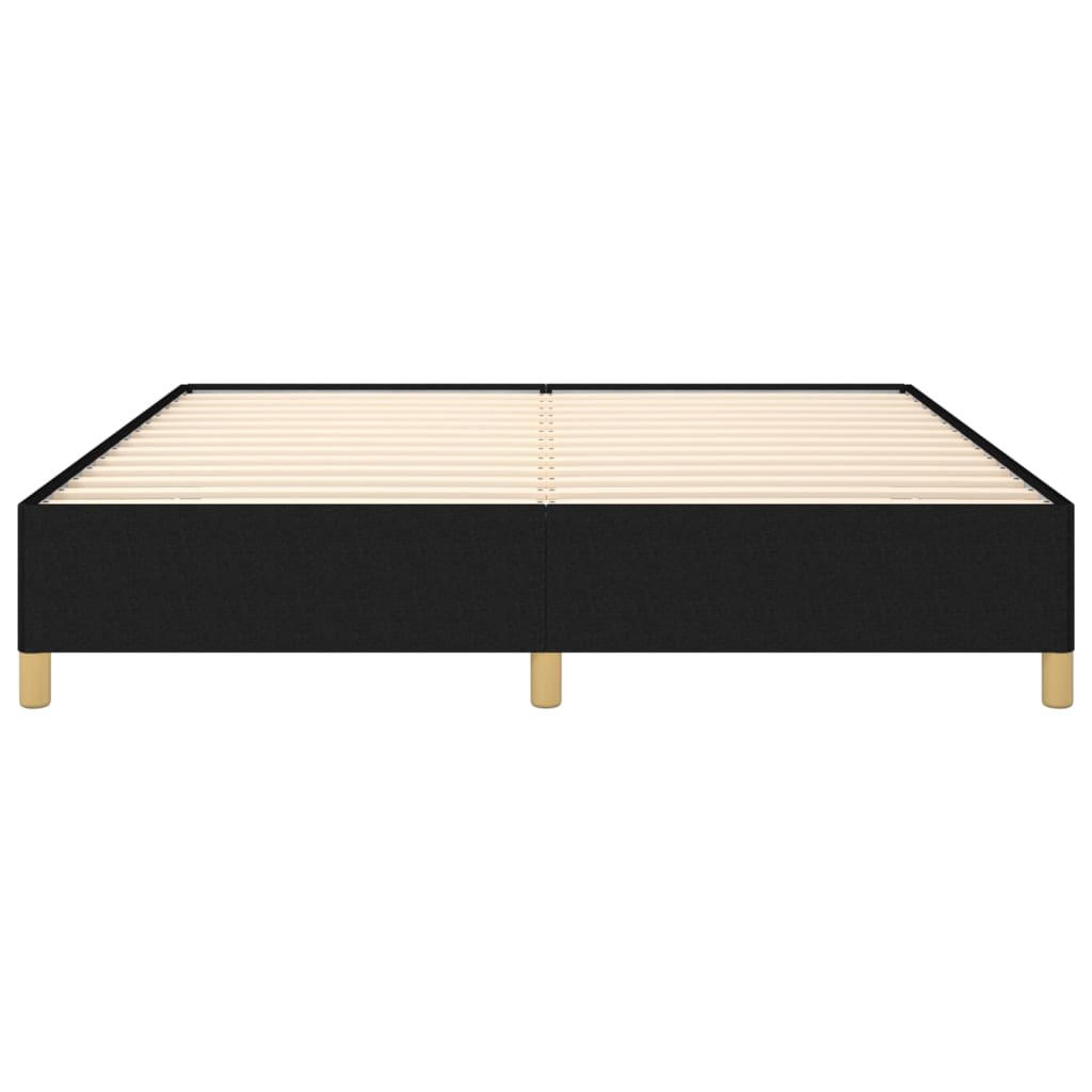 Cadre de lit sans matelas noir 180x200 cm tissu - XIOS