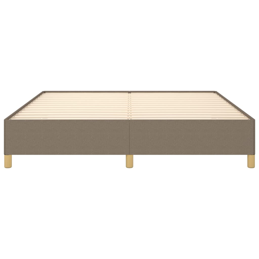 Cadre de lit sans matelas taupe 180x200 cm tissu - XIOS