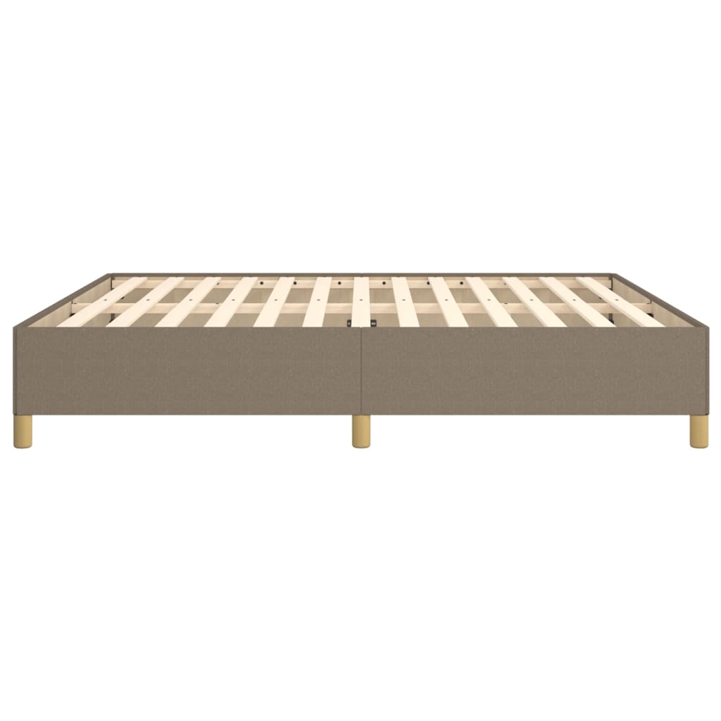 Cadre de lit sans matelas taupe 180x200 cm tissu - XIOS