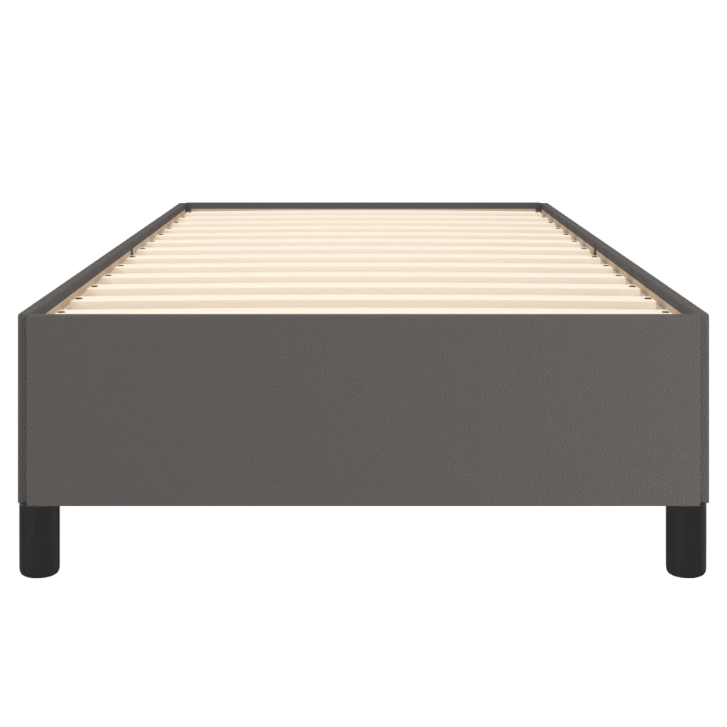 Cadre de lit sans matelas gris 90x190 cm similicuir - XIOS