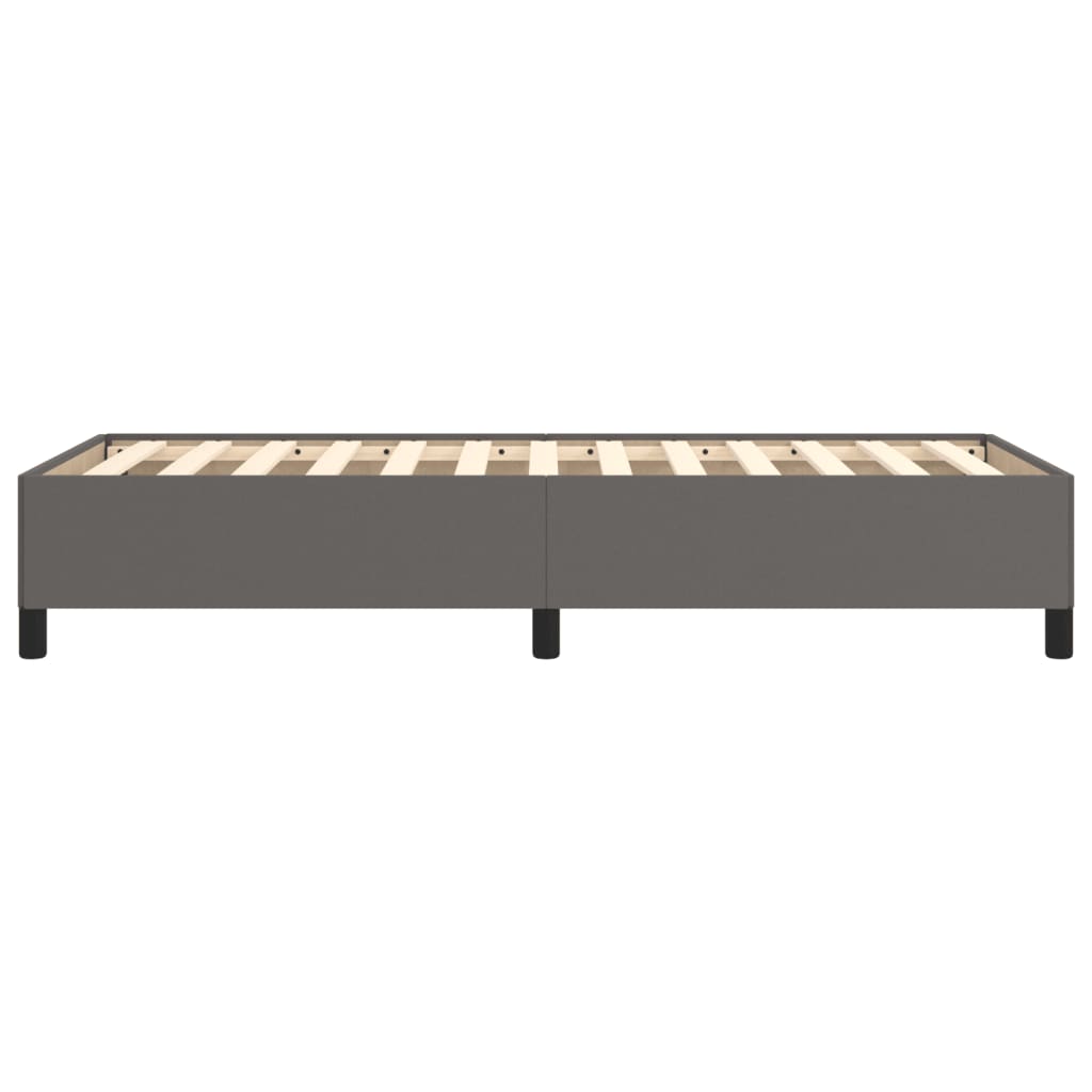 Cadre de lit sans matelas gris 90x190 cm similicuir - XIOS
