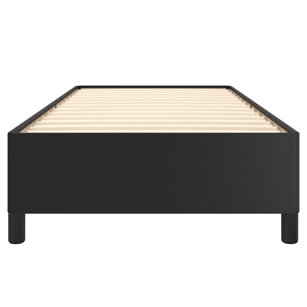 Cadre de lit sans matelas noir 90x200 cm similicuir - XIOS