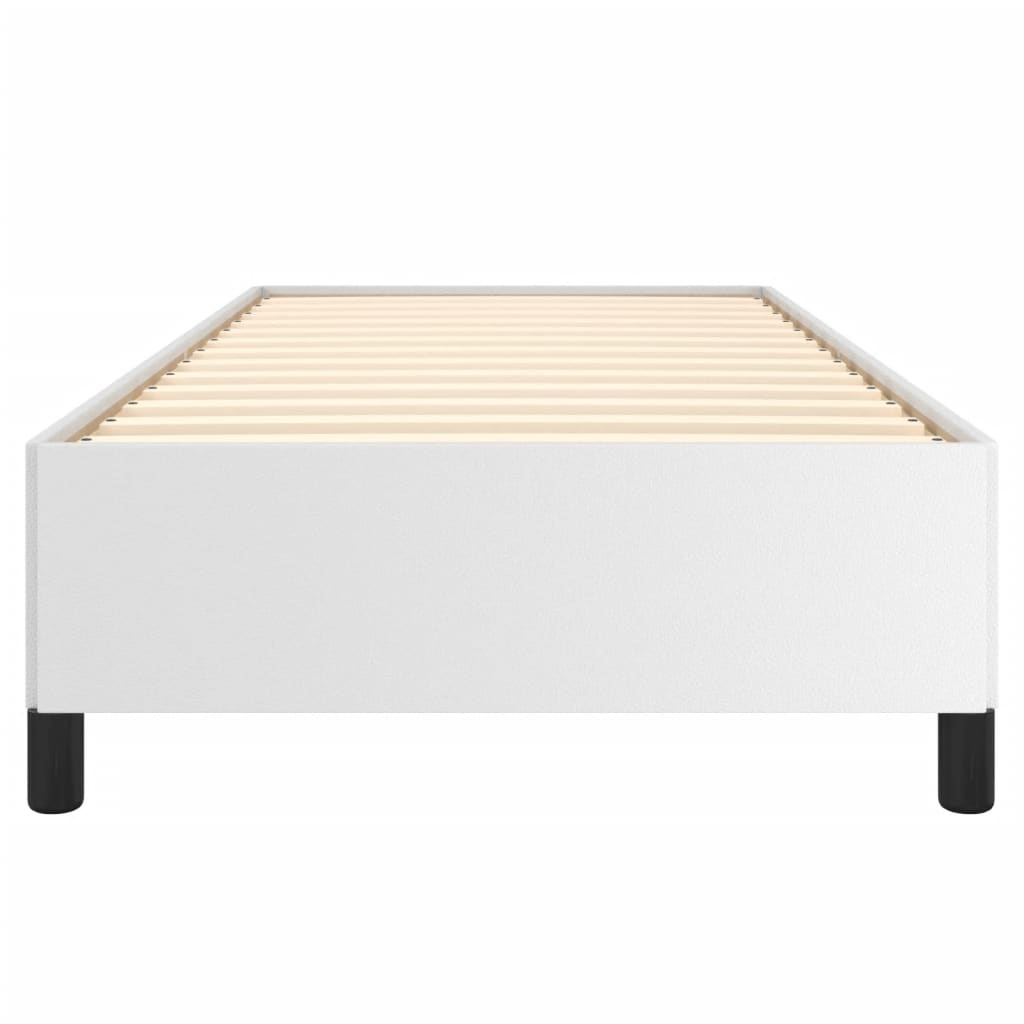 Cadre de lit sans matelas blanc 90x200 cm similicuir - XIOS