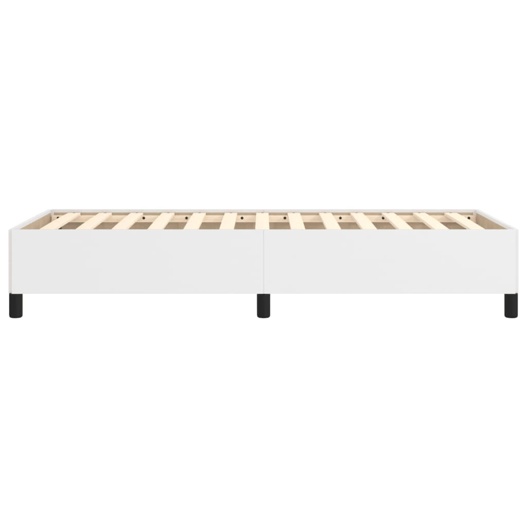 Cadre de lit sans matelas blanc 90x200 cm similicuir - XIOS