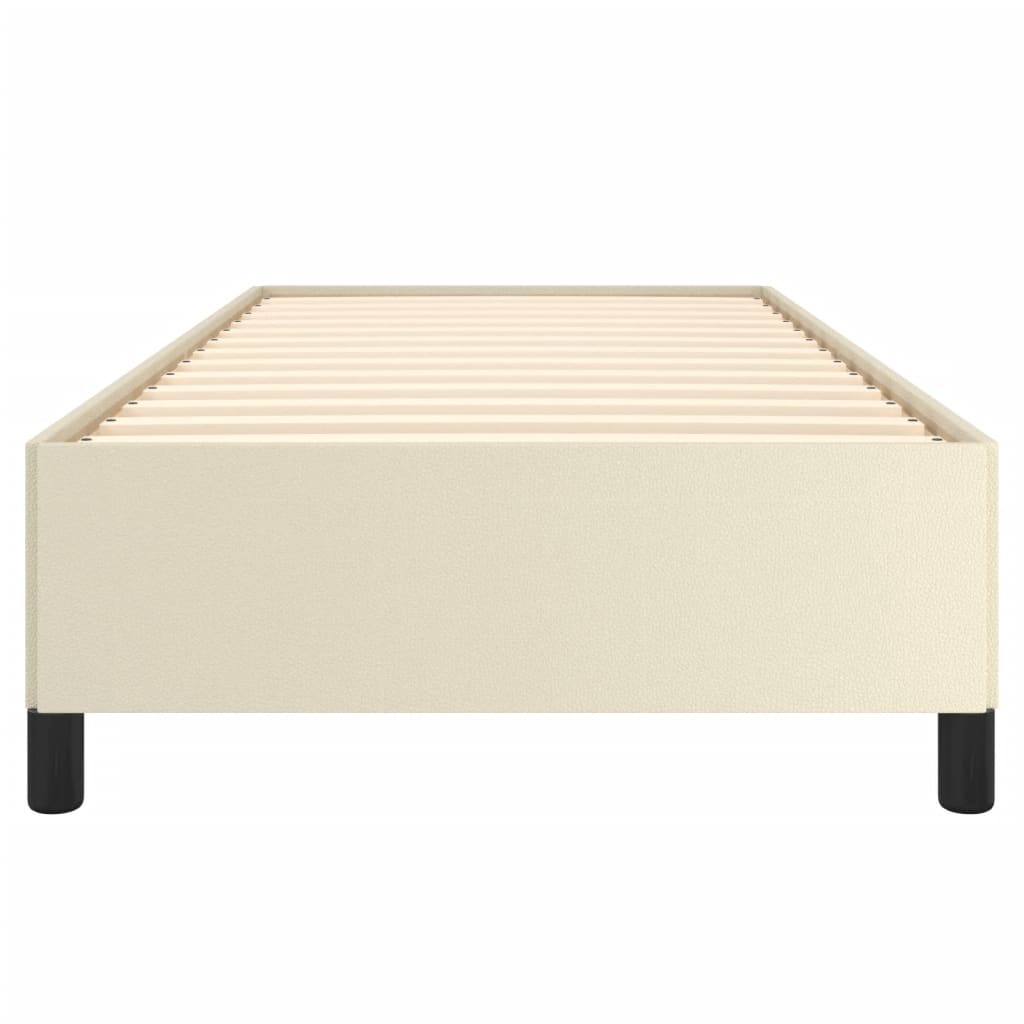 Cadre de lit sans matelas crème 90x200 cm similicuir - XIOS