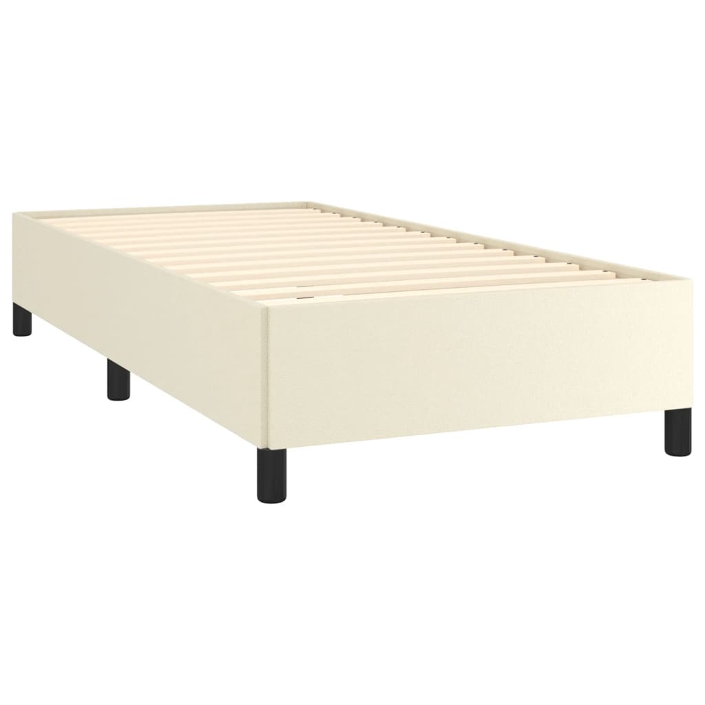 Cadre de lit sans matelas crème 90x200 cm similicuir - XIOS