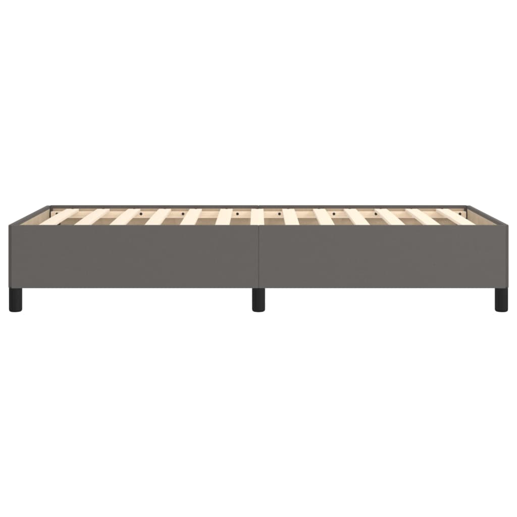Cadre de lit sans matelas gris 90x200 cm similicuir - XIOS