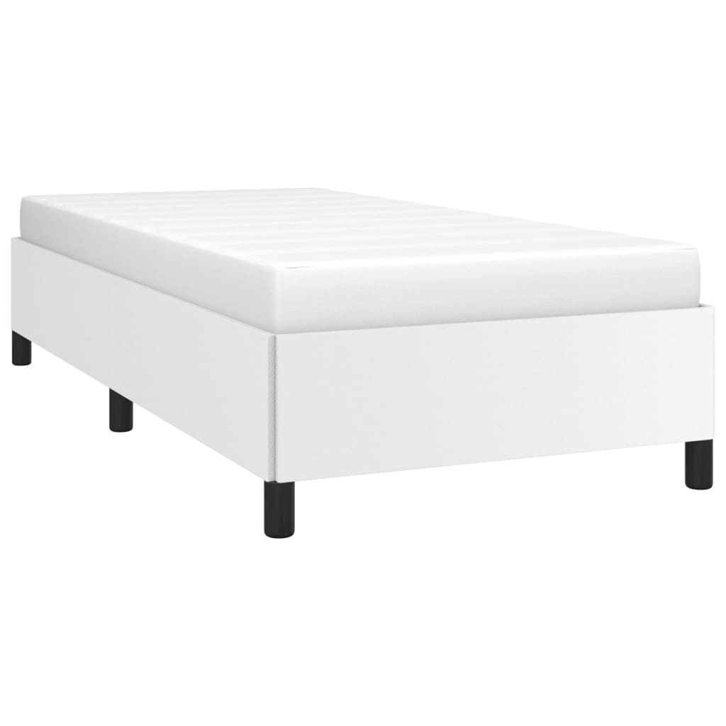 Cadre de lit sans matelas blanc 100x200 cm similicuir - XIOS