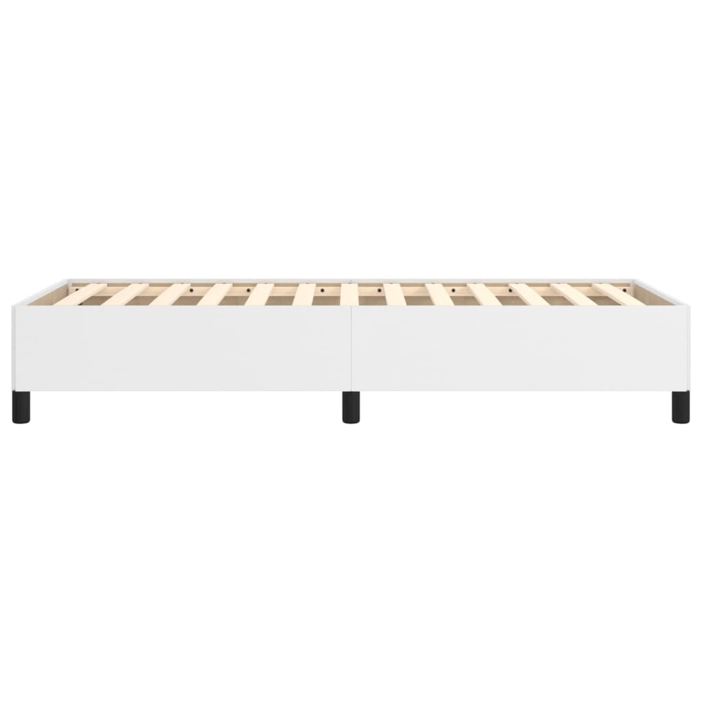 Cadre de lit sans matelas blanc 100x200 cm similicuir - XIOS