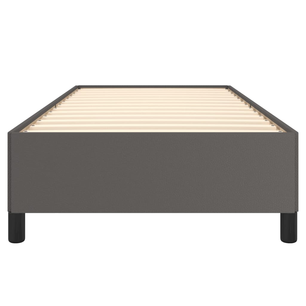 Cadre de lit sans matelas gris 100x200 cm similicuir - XIOS
