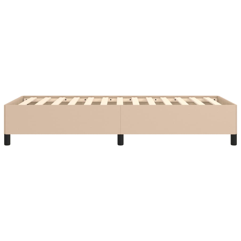 Cadre de lit sans matelas cappuccino 100x200 cm similicuir - XIOS