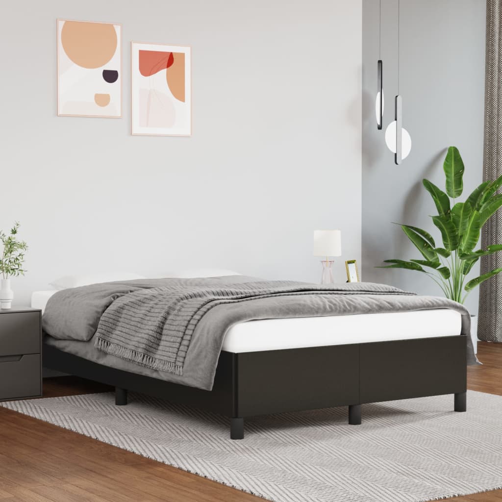 Cadre de lit sans matelas noir 120x200 cm similicuir - XIOS