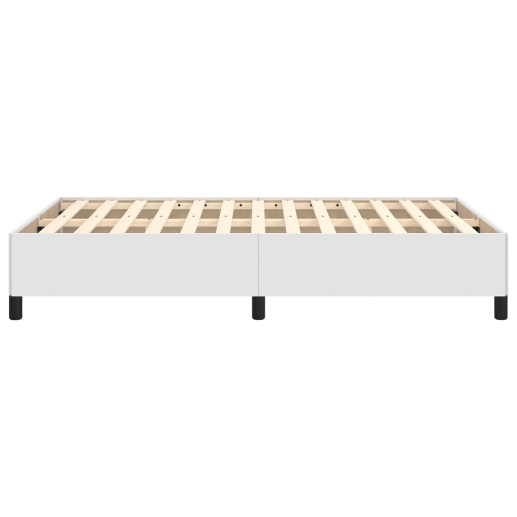 Cadre de lit sans matelas blanc 120x200 cm similicuir - XIOS