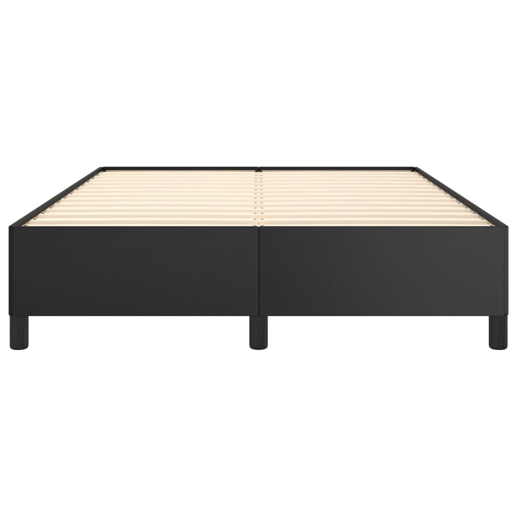 Cadre de lit sans matelas noir 140x190 cm similicuir - XIOS