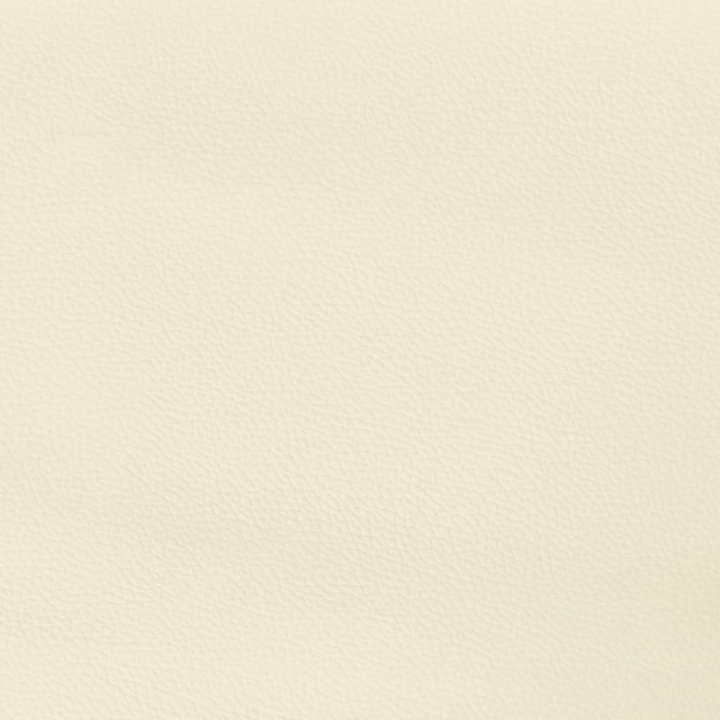 Cadre de lit sans matelas crème 140x190 cm similicuir - XIOS