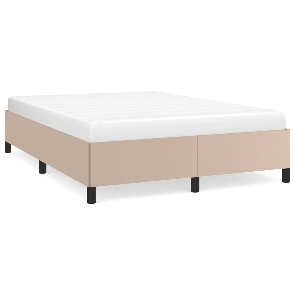 Cadre de lit sans matelas cappuccino 140x190 cm similicuir - XIOS