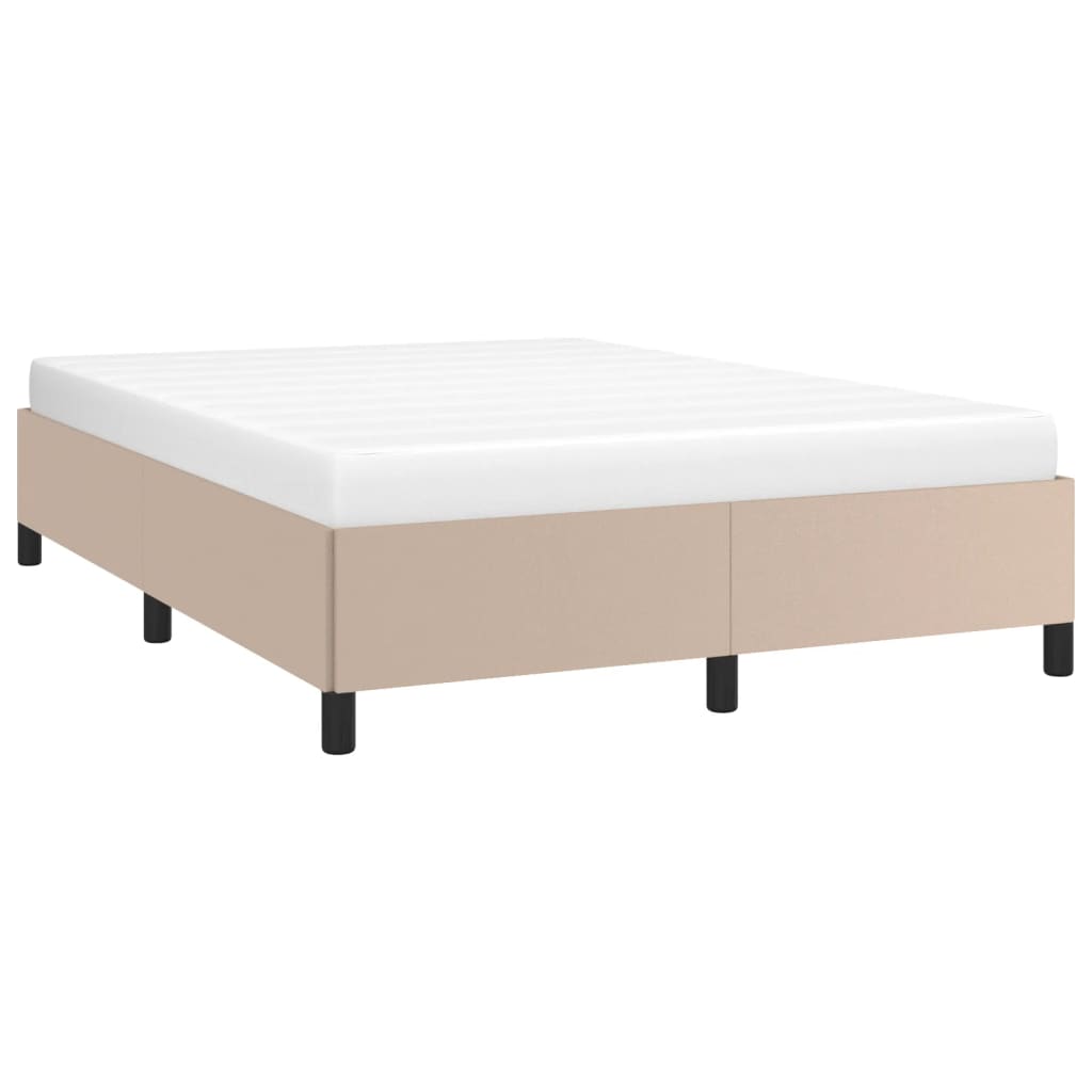 Cadre de lit sans matelas cappuccino 140x190 cm similicuir - XIOS
