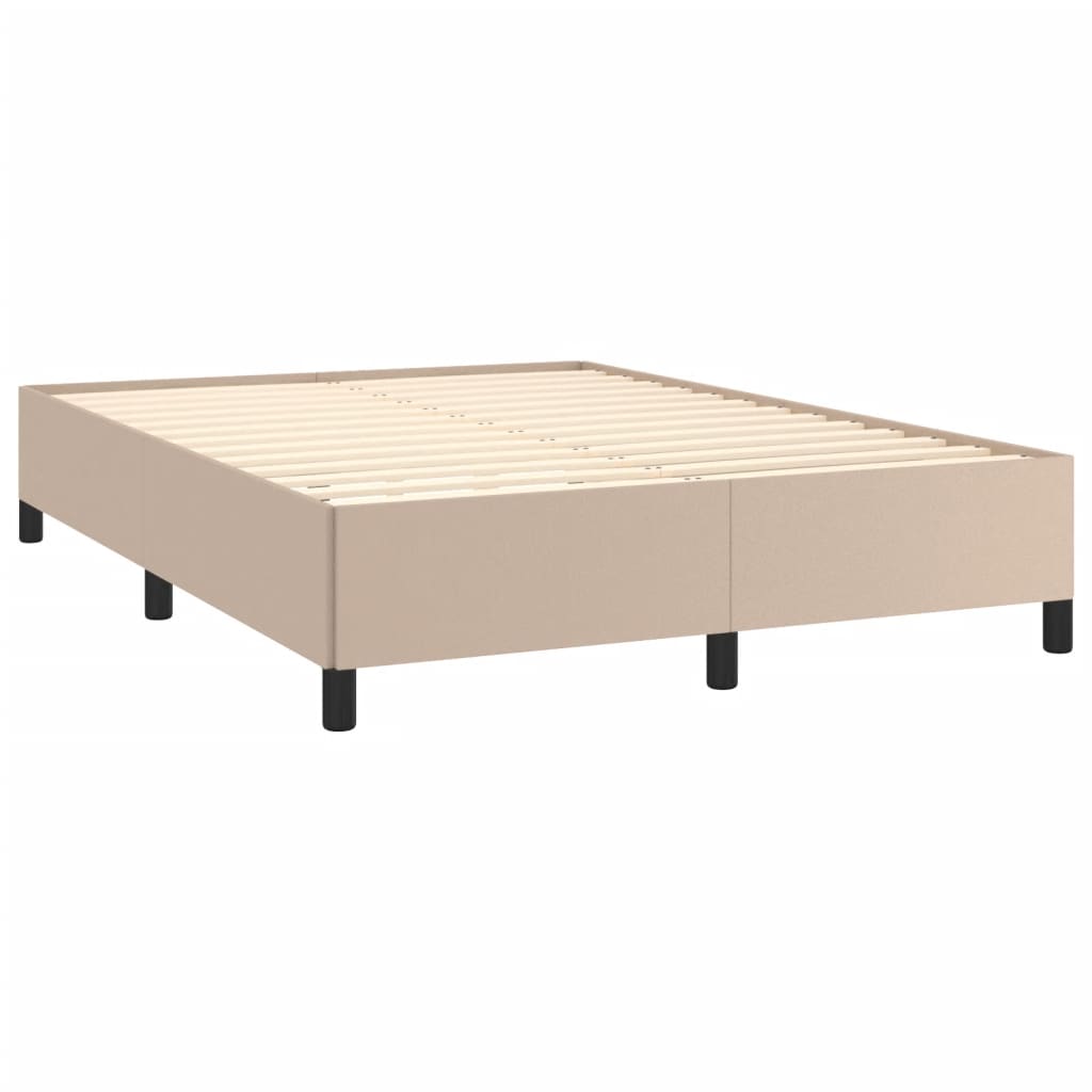 Cadre de lit sans matelas cappuccino 140x190 cm similicuir - XIOS