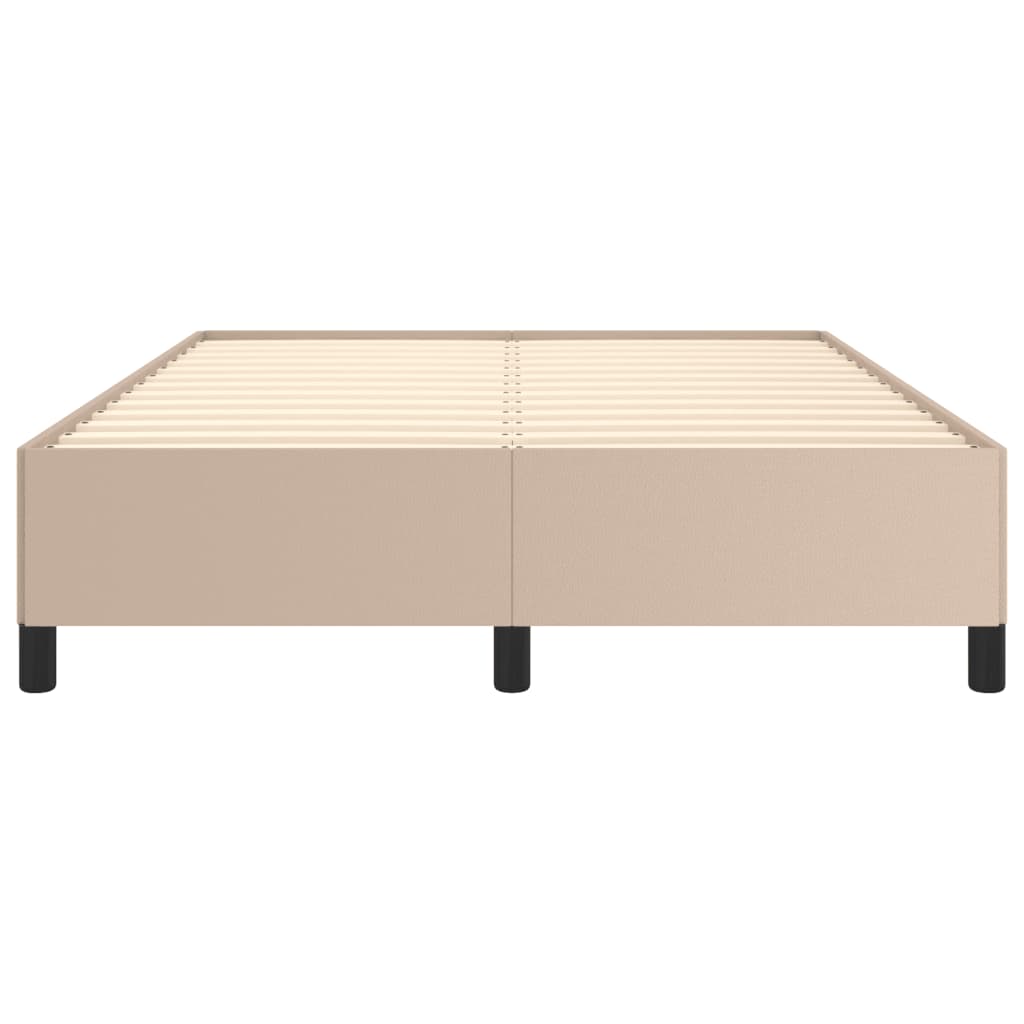 Cadre de lit sans matelas cappuccino 140x190 cm similicuir - XIOS