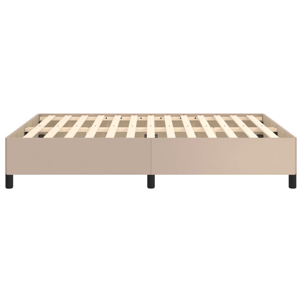 Cadre de lit sans matelas cappuccino 140x190 cm similicuir - XIOS