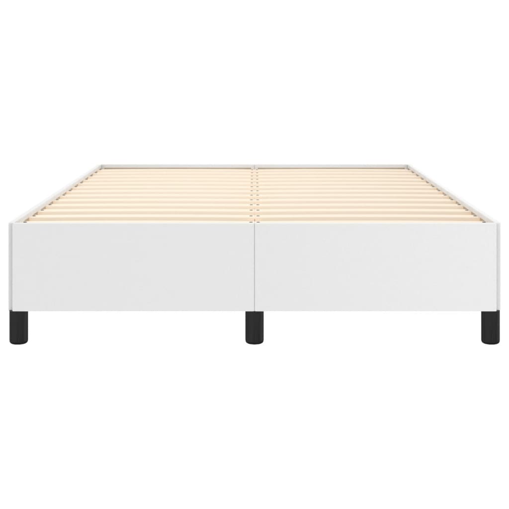 Cadre de lit sans matelas blanc 140x200 cm similicuir - XIOS