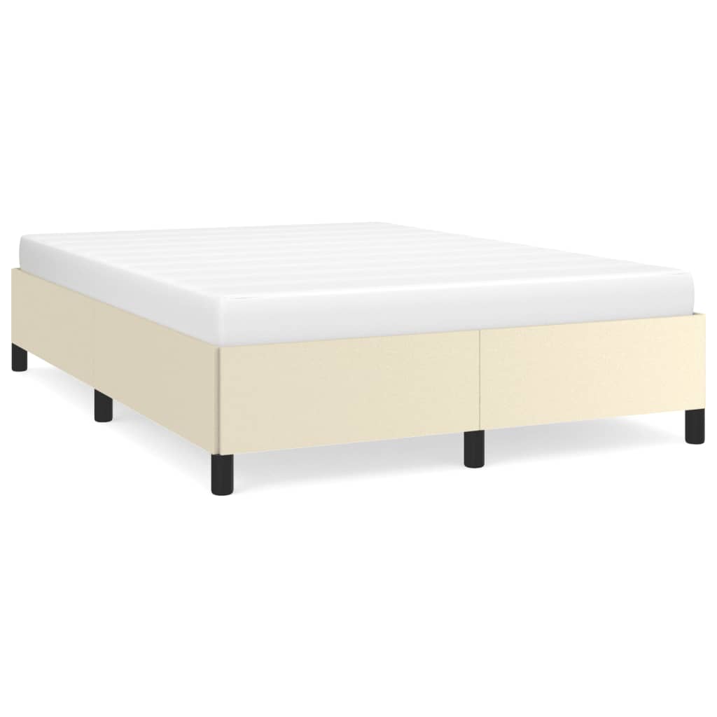 Cadre de lit sans matelas crème 140x200 cm similicuir - XIOS