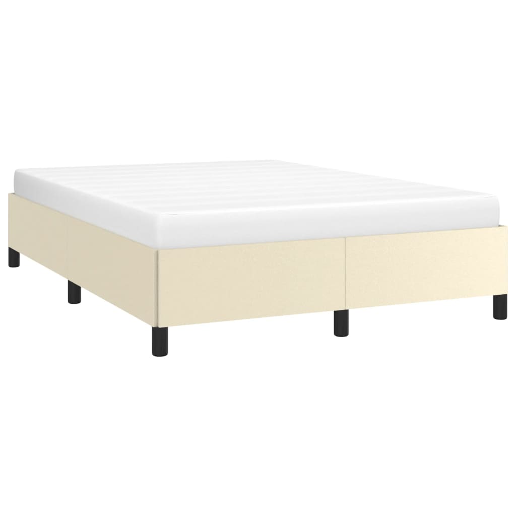 Cadre de lit sans matelas crème 140x200 cm similicuir - XIOS