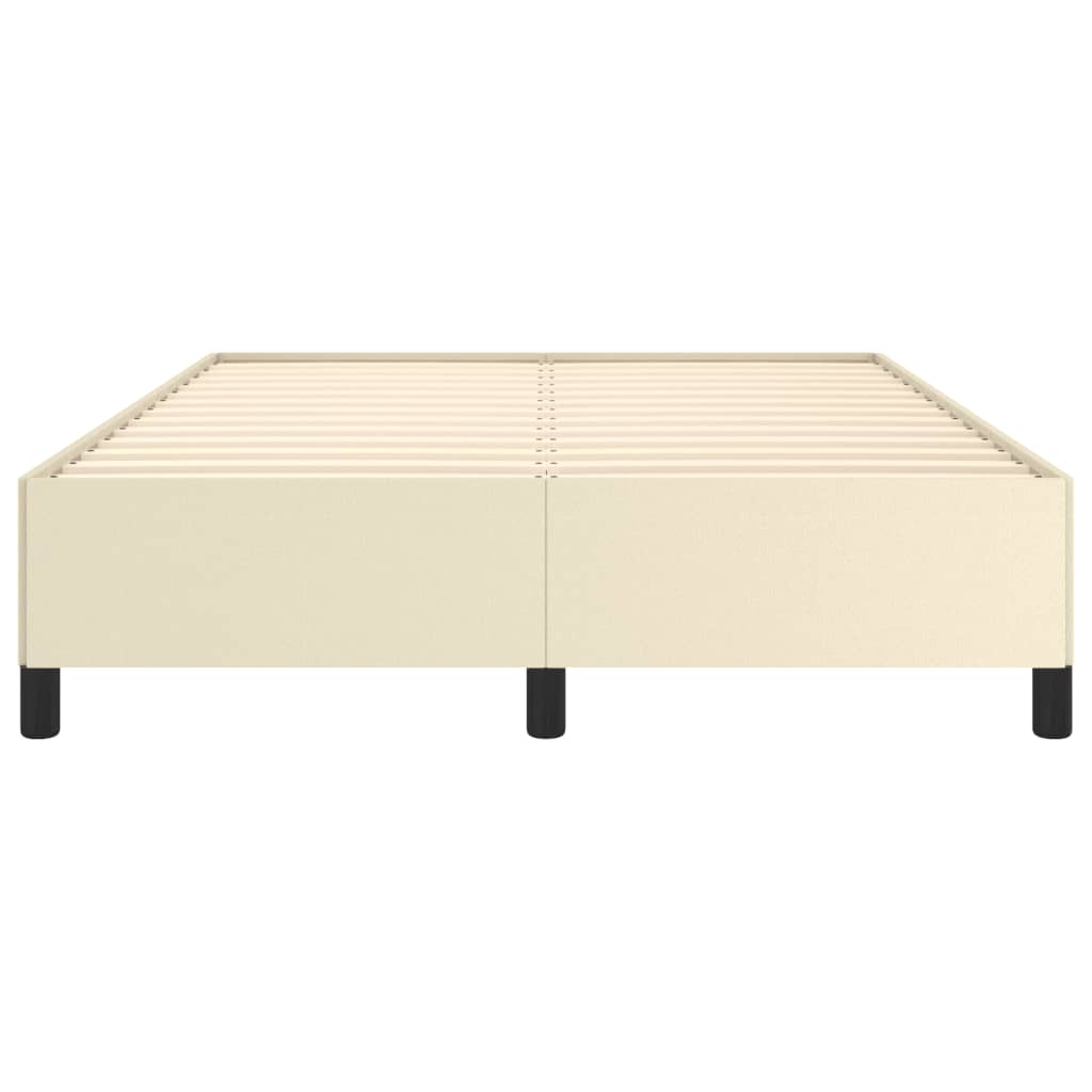 Cadre de lit sans matelas crème 140x200 cm similicuir - XIOS