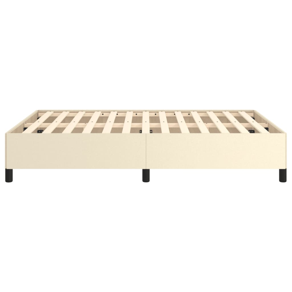 Cadre de lit sans matelas crème 140x200 cm similicuir - XIOS