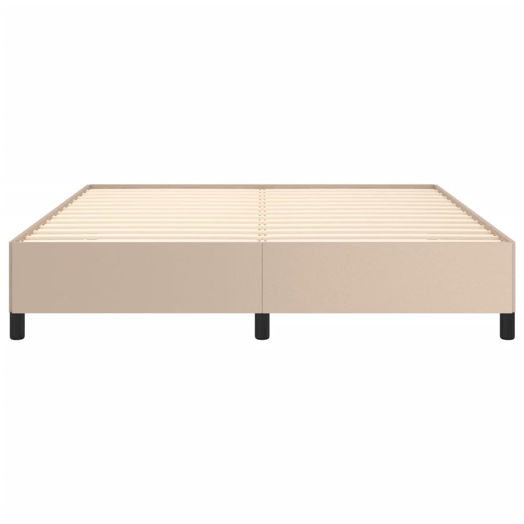 Cadre de lit sans matelas cappuccino 160x200 cm similicuir - XIOS
