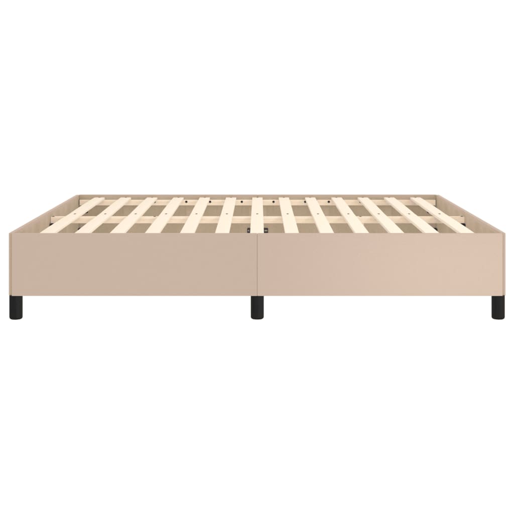 Cadre de lit sans matelas cappuccino 160x200 cm similicuir - XIOS