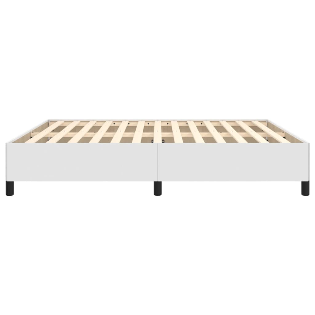 Cadre de lit sans matelas blanc 180x200 cm similicuir - XIOS