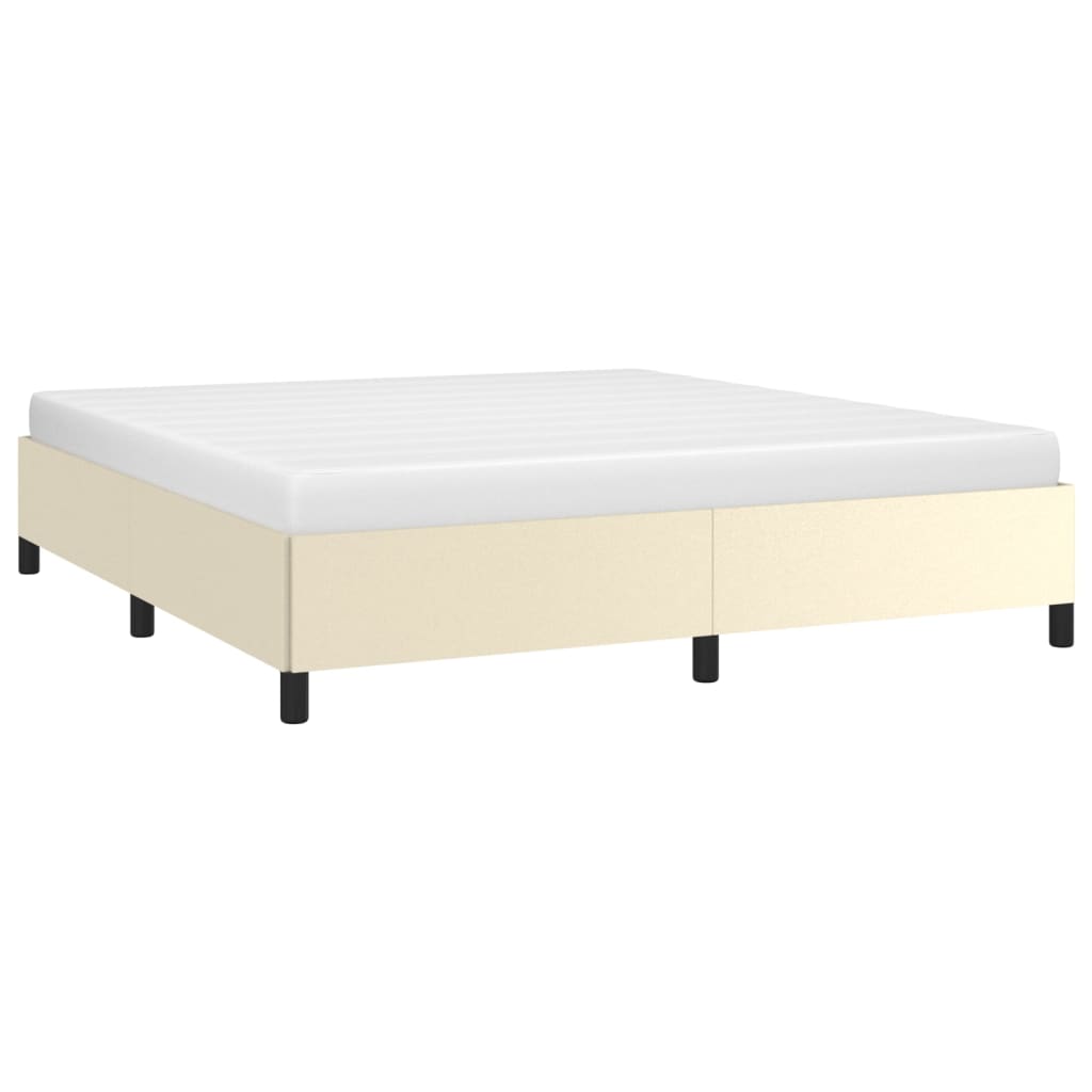 Cadre de lit sans matelas crème 180x200 cm similicuir - XIOS