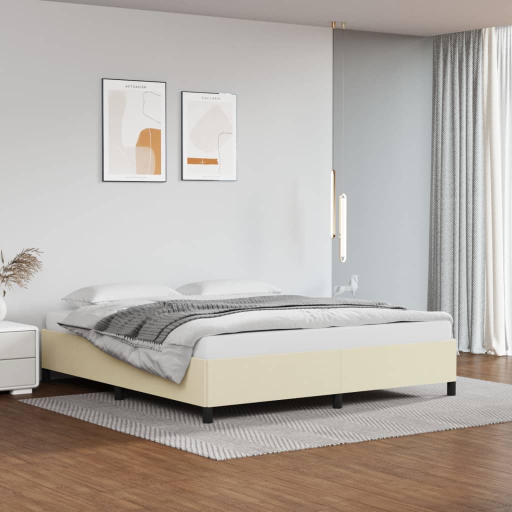 Cadre de lit sans matelas crème 180x200 cm similicuir - XIOS